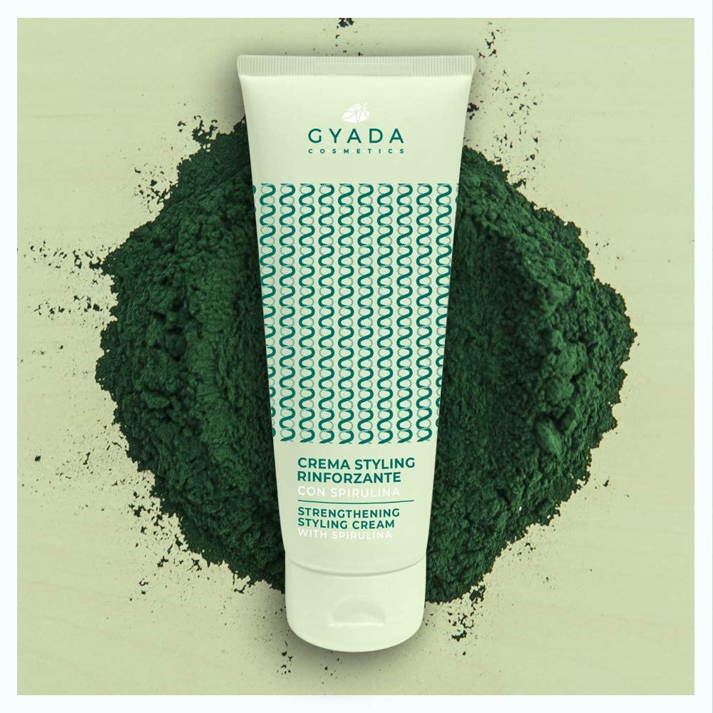 Gyada Cosmetics CREMA STYLING RINFORZANTE CON SPIRULINA ● CERTIFICATO BIO